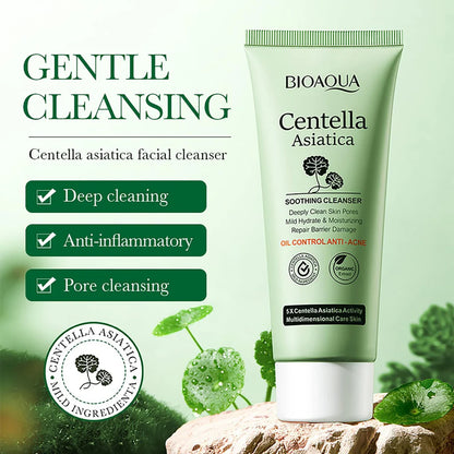 BIOAQUA Centella Asiatica Soothing Face Cleanser Oil Control 100g/3.5oz